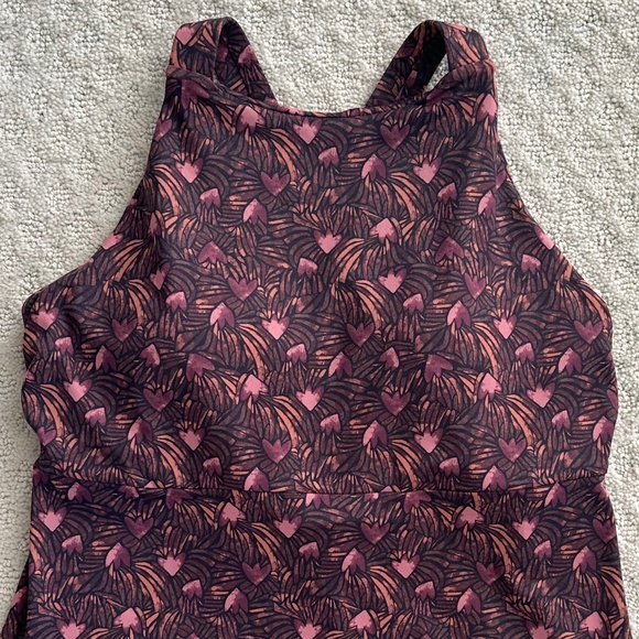Patagonia Magnolia Spring A-Line Floral Dress Brown/Pink Small Outdoors Travel - Picture 4 of 14